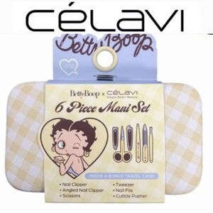 Celavi X Betty Boop 6-PC Manicure Set w/Travel Case- Butter